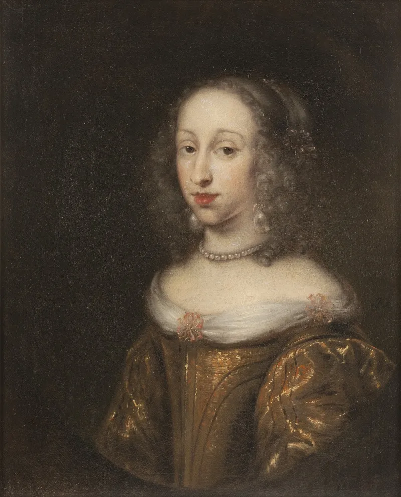 Anna Dorotea 1640 1713 Prinsessa Av Holstein Gottorp Abbedissa I Quedlingsburg Wall Art by Jürgen Ovens - High-Resolution Digital Print