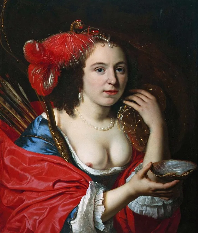 Anna Du Pire As Granida Wall Art by Bartholomeus van der Helst - High-Resolution Digital Print