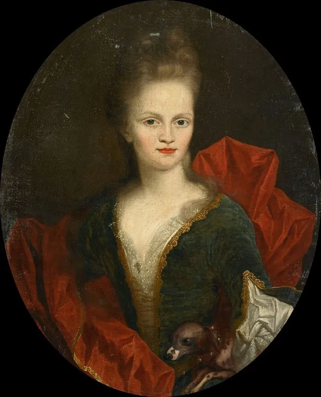 Anna Margaretha Van Petcum 1676 1745 Wife Of Johan Arnold Zoutman Wall Art by Johan van Diest - High-Resolution Digital Print