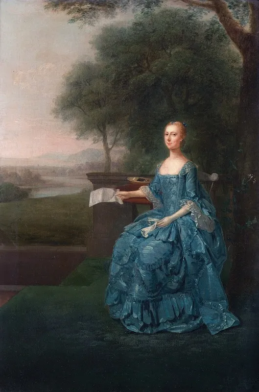 Anne Streatfeild Nee Sidney Wall Art by Arthur Devis - High-Resolution Digital Print