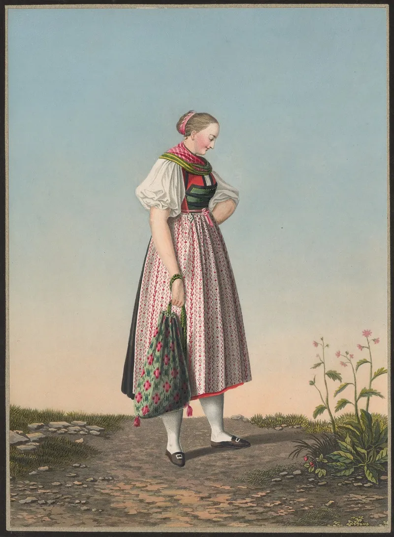 Anne Tschudy De Wallenburg Au Canton De Bale Wall Art by Jean Emmanuel Locher - High-Resolution Digital Print