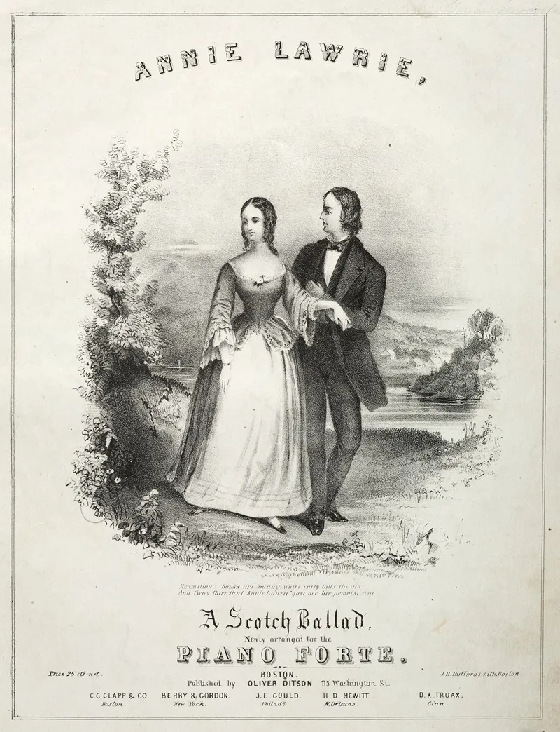 Annie Laurie Sheet Music Cover