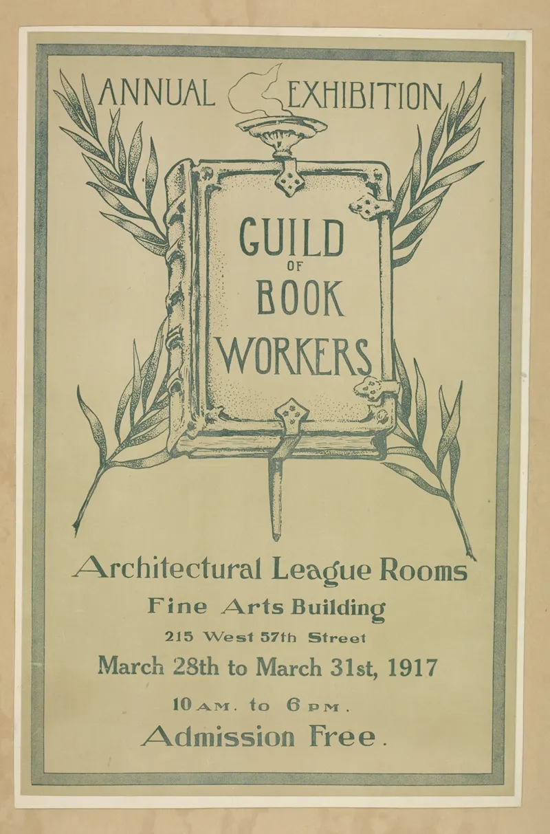 Annual Exhibition Guild Of Book Workers Wall Art by Anonymous - High-Resolution Digital Print