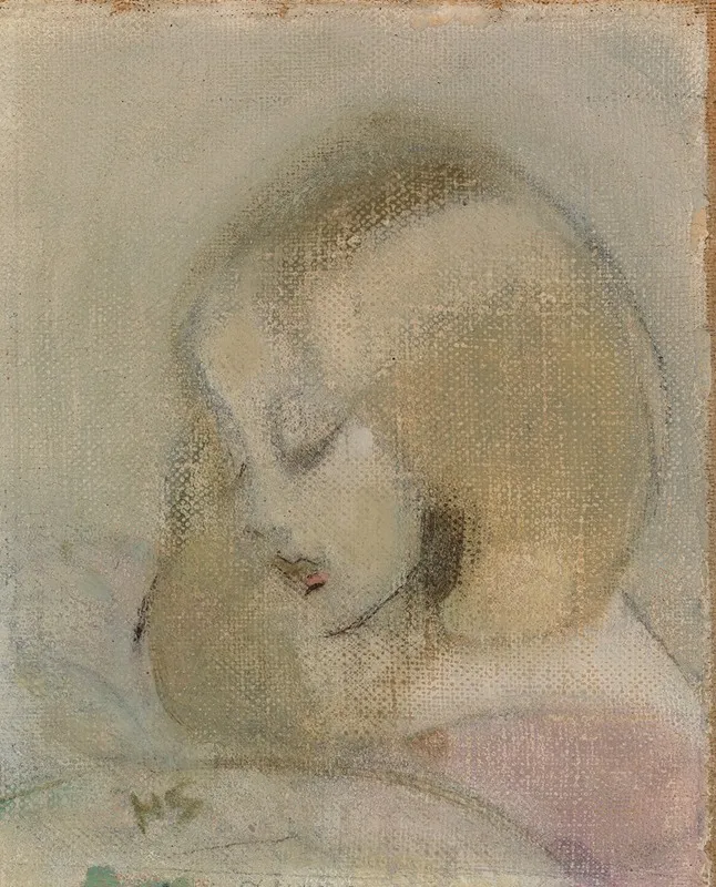Annuli Reading Wall Art by Helene Schjerfbeck - High-Resolution Digital Print