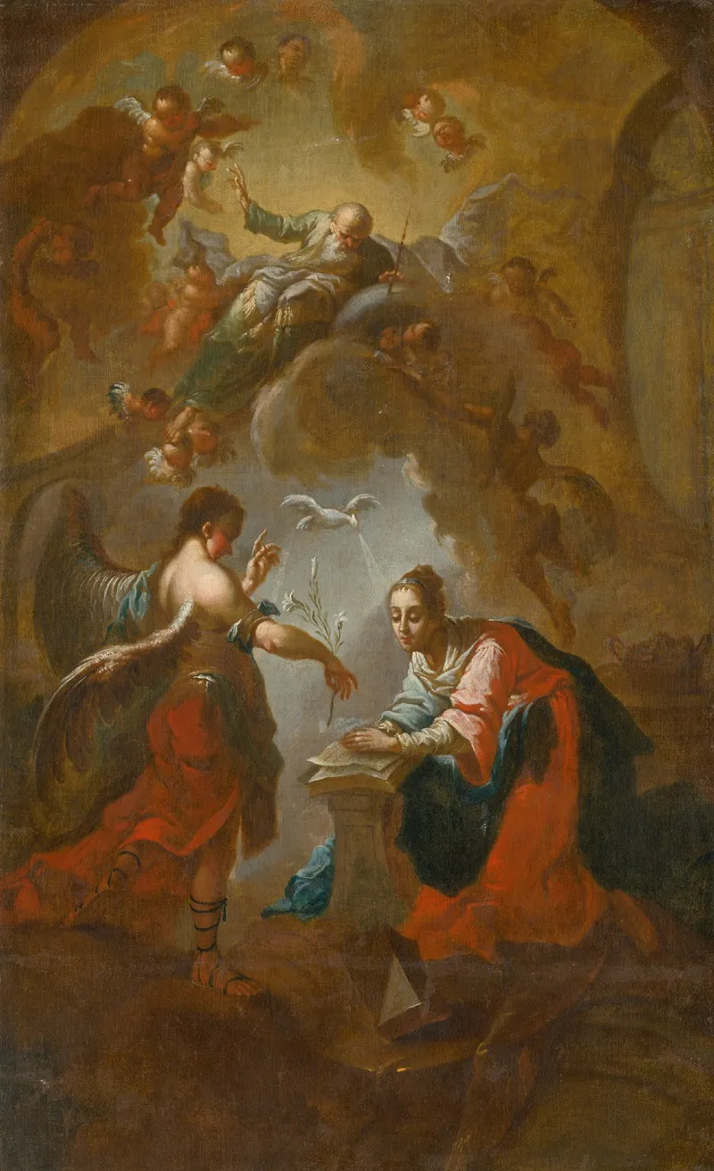 Annunciation 20 Wall Art by Johann Ignaz Cimbal - High-Resolution Digital Print