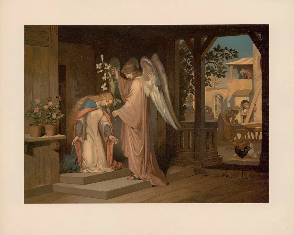 Annunciation 27 Wall Art by Ernst Pessler - High-Resolution Digital Print