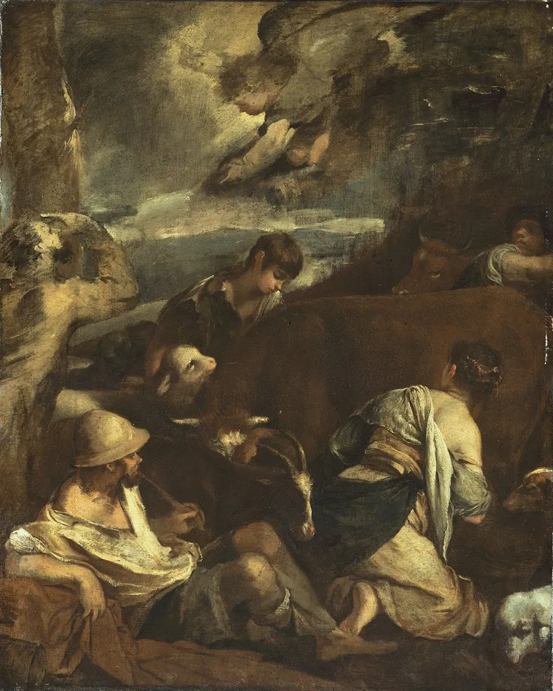 Annunciation To The Shepherds 3 Wall Art by After Jacobo Bassano - High-Resolution Digital Print
