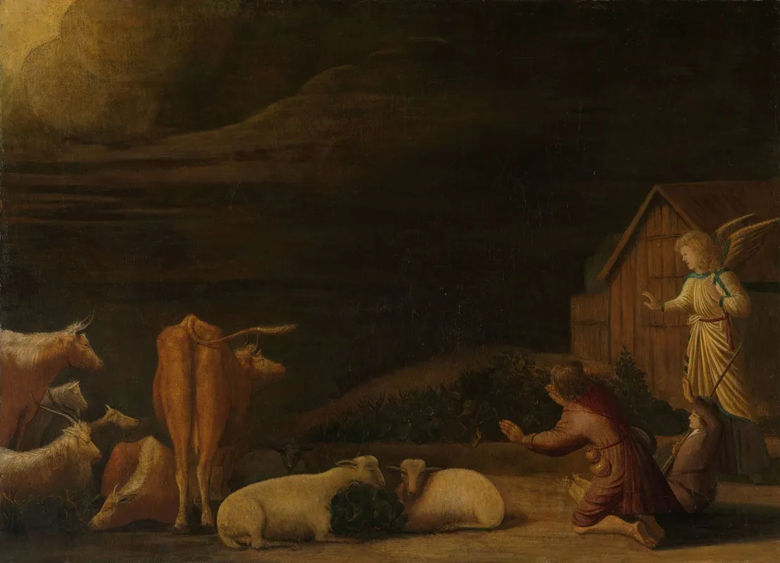 Annunciation To The Shepherds 4 Wall Art by Dirck Wijntrack - High-Resolution Digital Print
