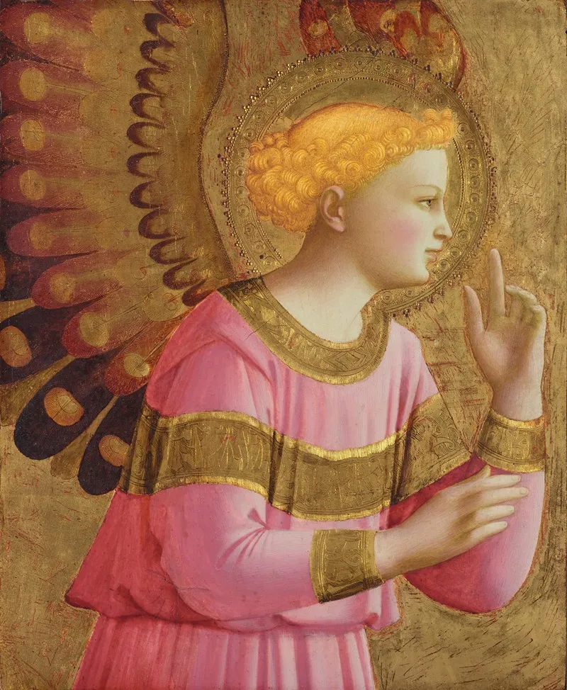 Annunciatory Angel 2 Wall Art by Fra Angelico - High-Resolution Digital Print