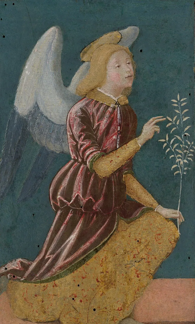 Annunciatory Angel Wall Art by Bernardino Fungai - High-Resolution Digital Print