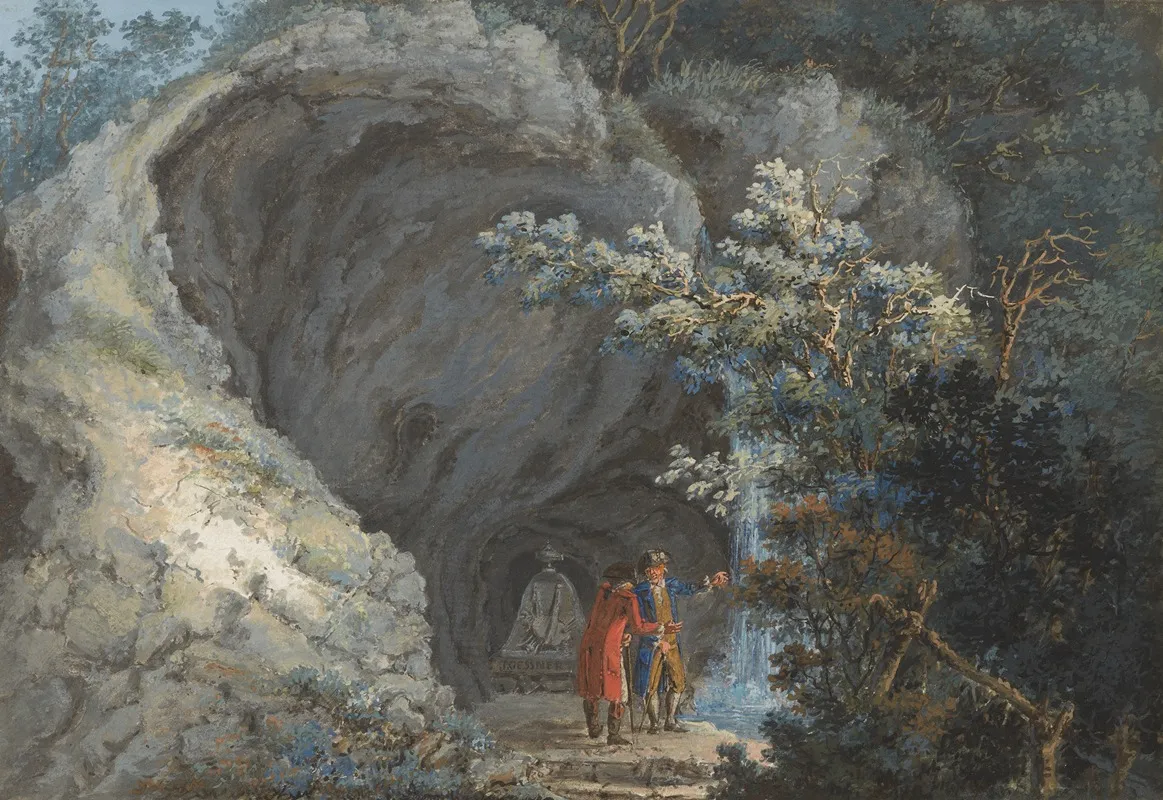 Ansicht Der Eremitage Bei Arlesheim Wall Art by Johann Baptist Stuntz - High-Resolution Digital Print