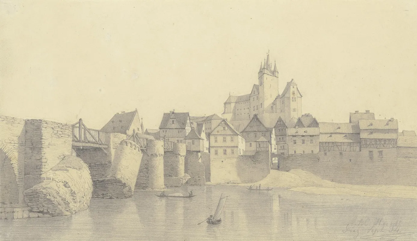 Ansicht Von Diez An Der Lahn Wall Art by Christian Heerdt - High-Resolution Digital Print