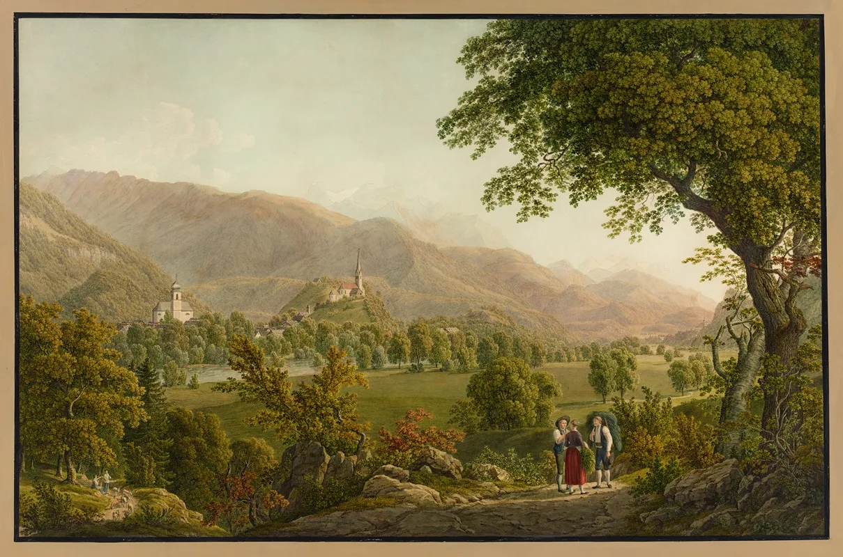 Ansicht Von Domat Wall Art by Johann Heinrich Luttringhausen - High-Resolution Digital Print