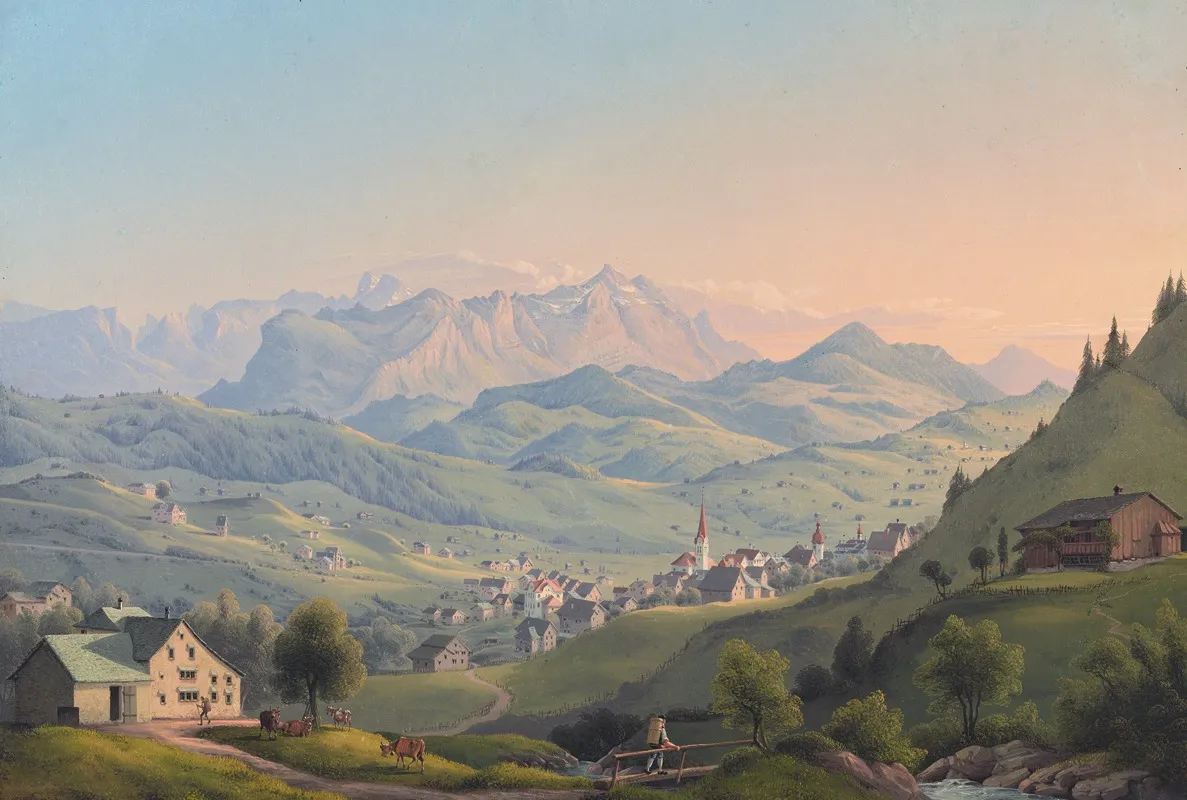 Ansicht Von Gais Wall Art by Konrad Corradi - High-Resolution Digital Print