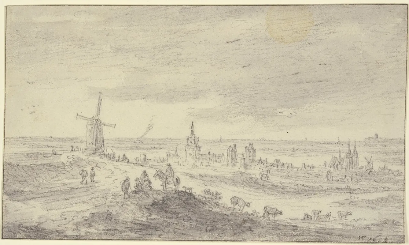 Ansicht Von Kleve Mit Schwanenburg Und Stiftskirche