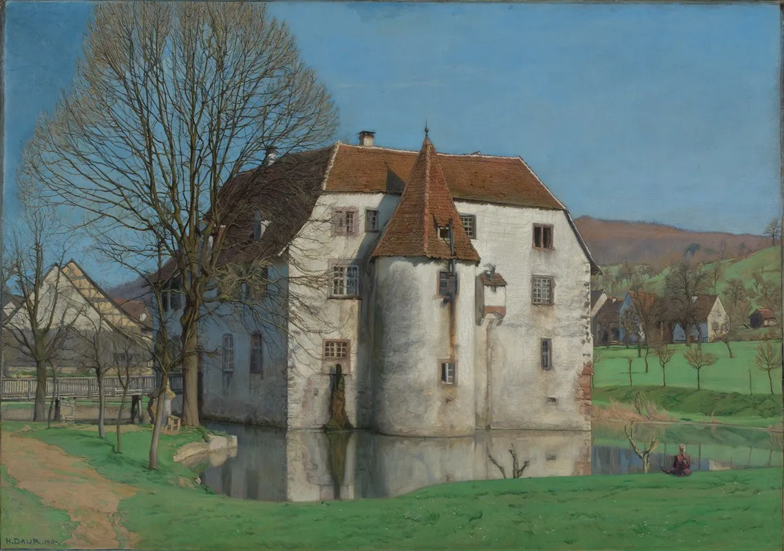 Ansicht Von Schloss Reichenstein Bei Inzlingen