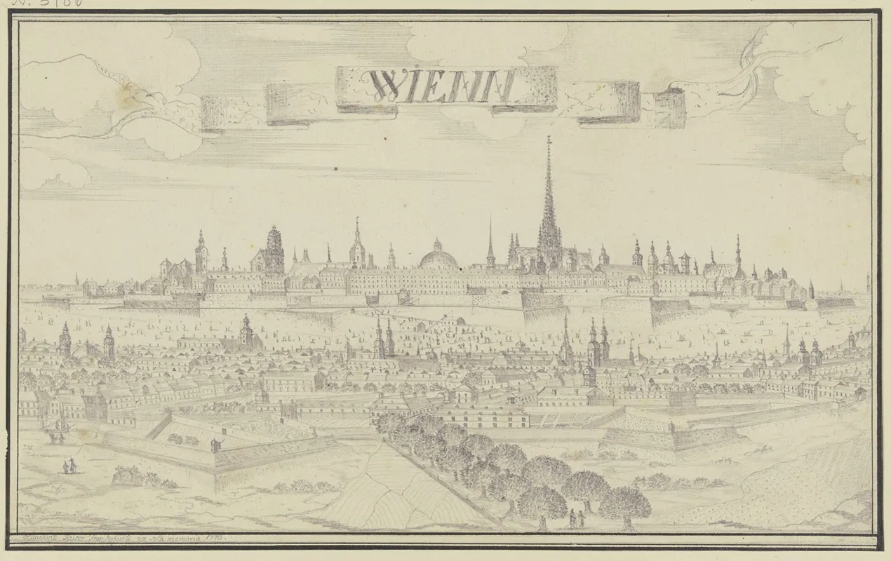 Ansicht Von Wien Wall Art by Johann Baptist Reiser - High-Resolution Digital Print