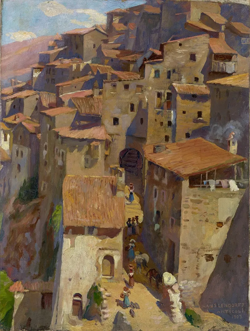 Anticoli Wall Art by Hans (Johann) Ludwig Lendorff - High-Resolution Digital Print