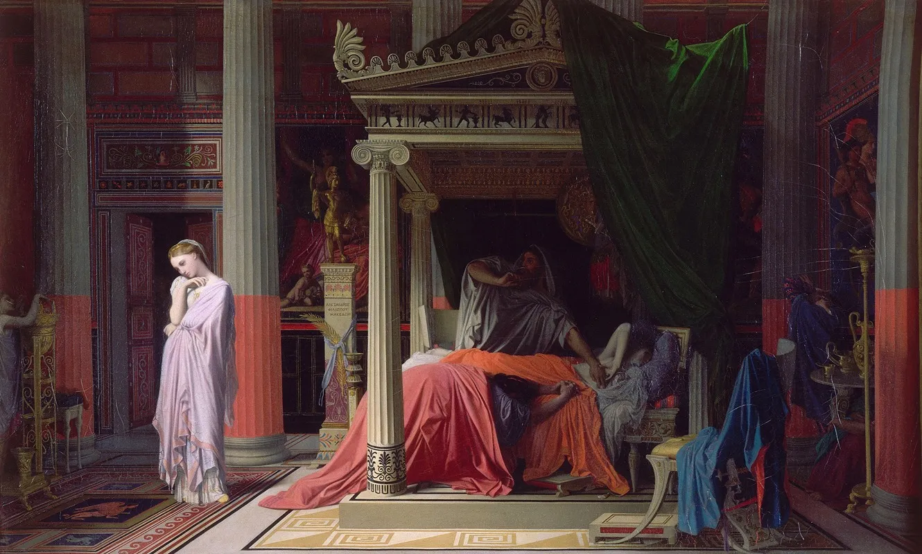 Antiochus And Stratonice 2 Wall Art by Jean Auguste Dominique Ingres - High-Resolution Digital Print