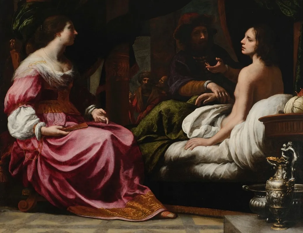 Antiochus Prince Of Syria And Stratonica His Stepmother Wall Art by Felice Ficherelli - High-Resolution Digital Print