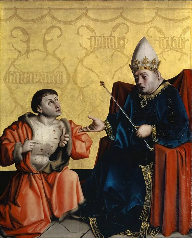 Antipater Before Julius Cesar Wall Art by Konrad Witz - High-Resolution Digital Print
