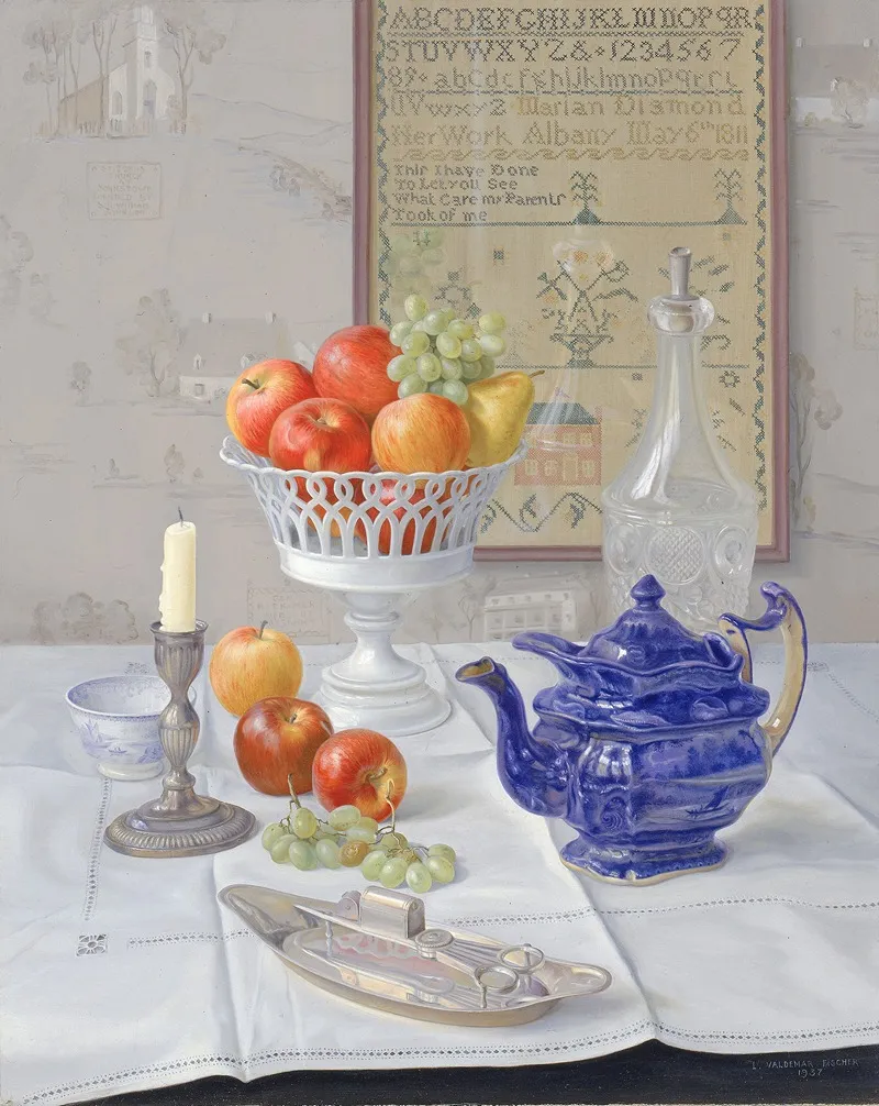 Antique 146 Wall Art by L. Valdemar Fischer - High-Resolution Digital Print