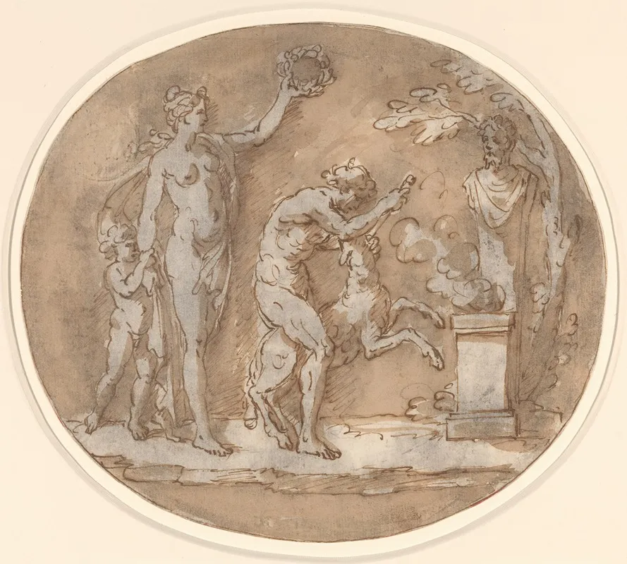 Antique Subject Wall Art by Style of Angelica Kauffmann - High-Resolution Digital Print