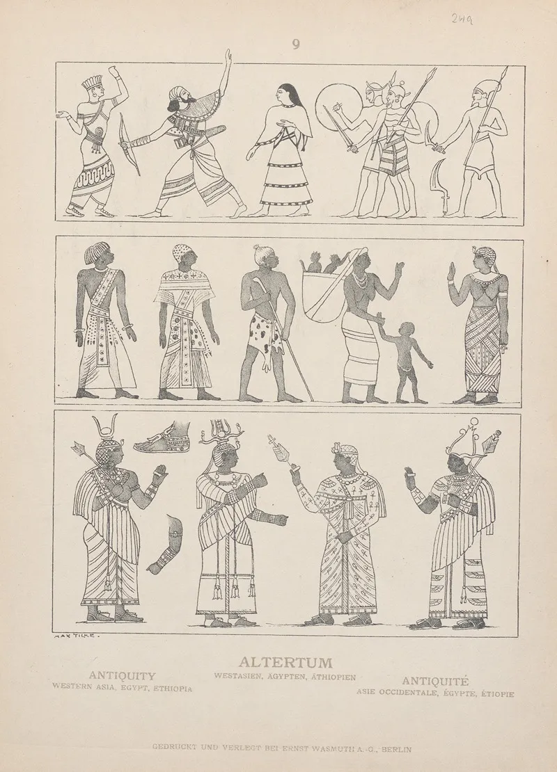 Antiquity Western Asia Egypt Ethiopia Wall Art by Adolf Rosenberg - High-Resolution Digital Print