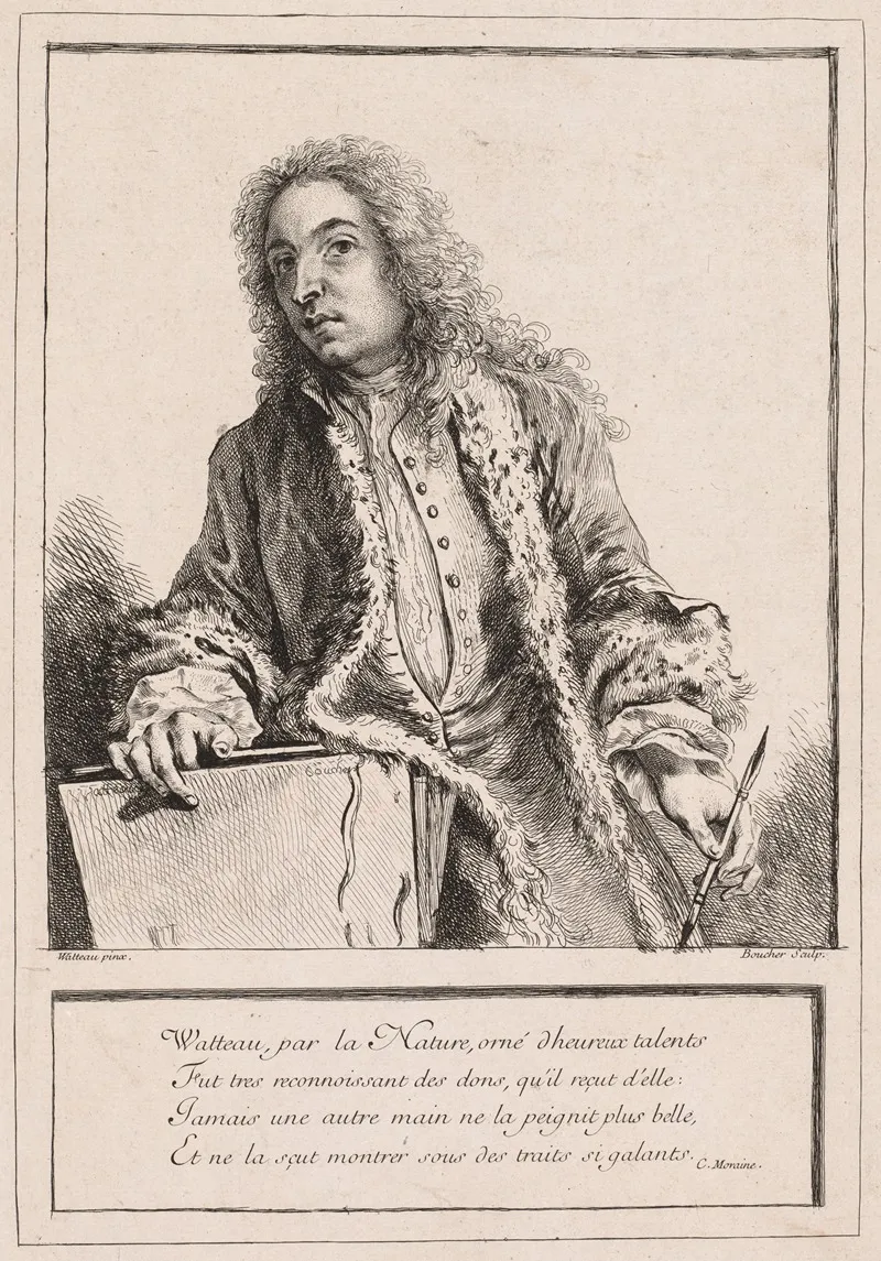 Antoine Watteau Wall Art by François Boucher - High-Resolution Digital Print