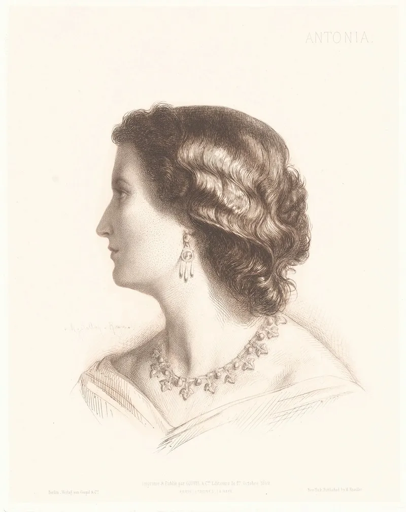 Antonia 4 Wall Art by Charles Alphonse Paul Bellay - High-Resolution Digital Print