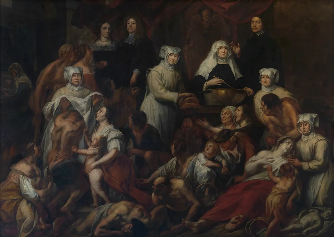 Antwerp Hospital Nuns Wall Art by Jacob Jordaens - High-Resolution Digital Print