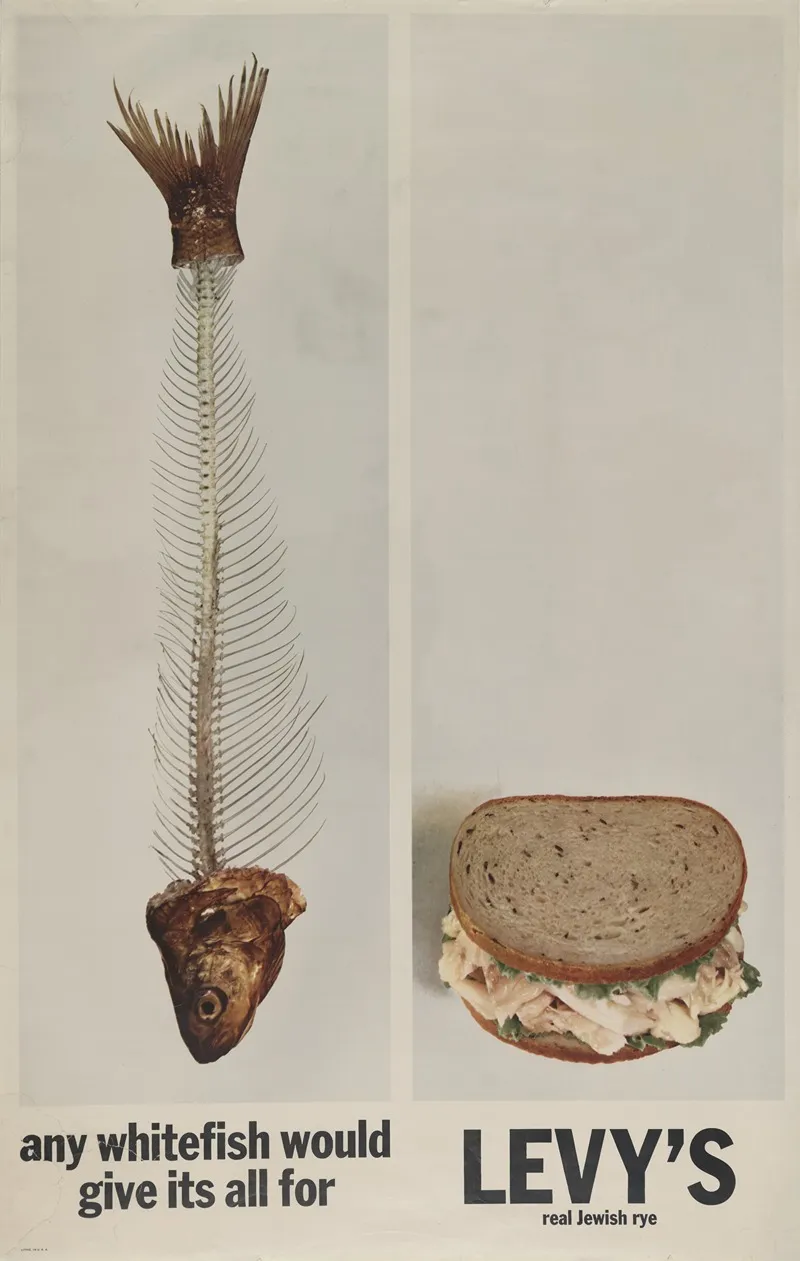Any Whitefish Would Give Its All For Levys Real Jewish Rye Wall Art by Robert Gage - High-Resolution Digital Print