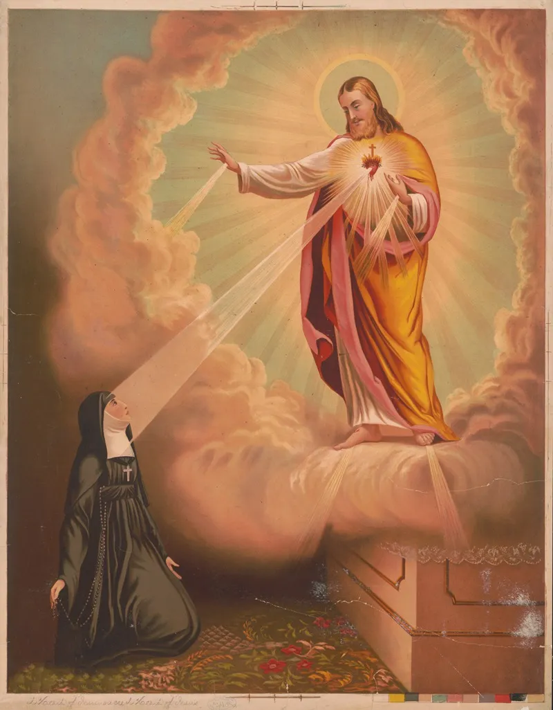 Aparition Sacred Heart Of Jesus 2 Wall Art by Anonymous - High-Resolution Digital Print