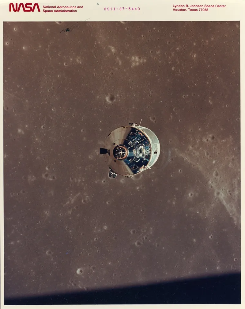 Apollo 11 Command And Service Modules Photographed From The Lunar Module In Orbit Wall Art by NASA - High-Resolution Digital Print