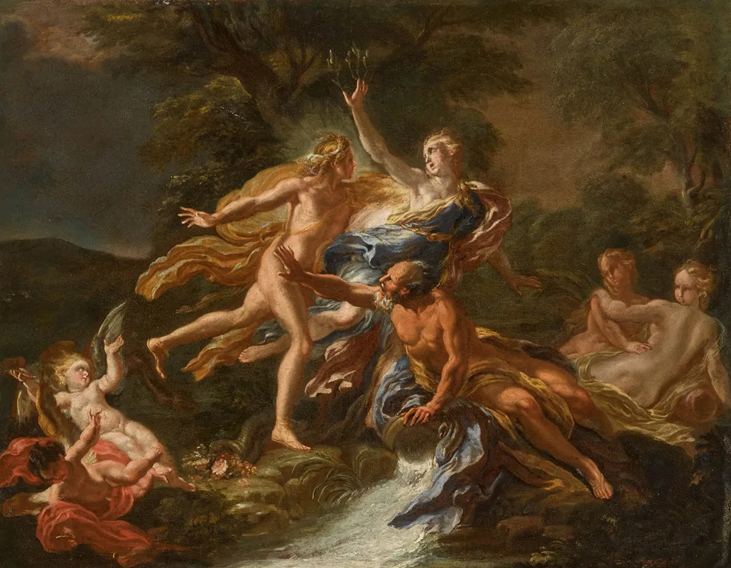 Apollo And Daphne 16 Wall Art by Giacomo Del Po - High-Resolution Digital Print