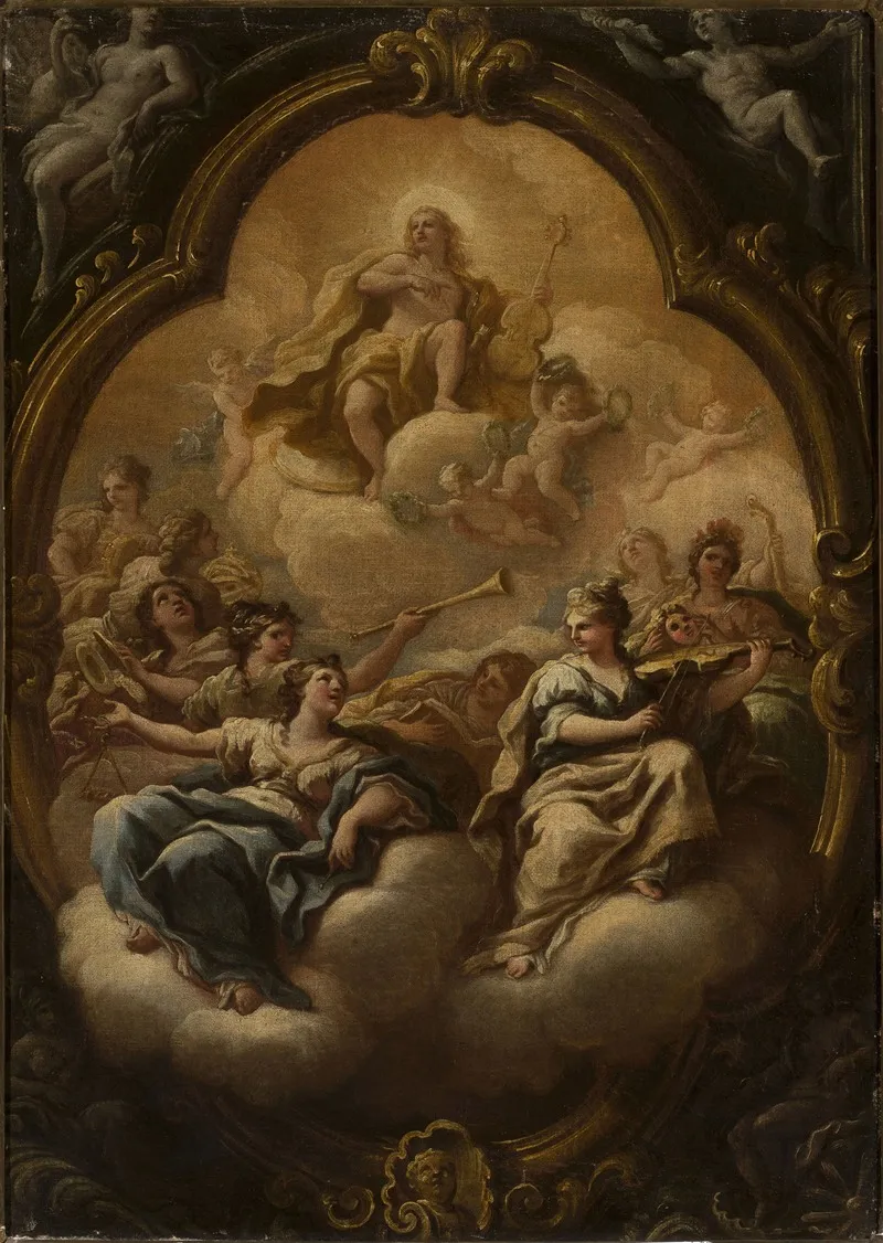 Apollo And Muses Wall Art by Paolo de Matteis - High-Resolution Digital Print