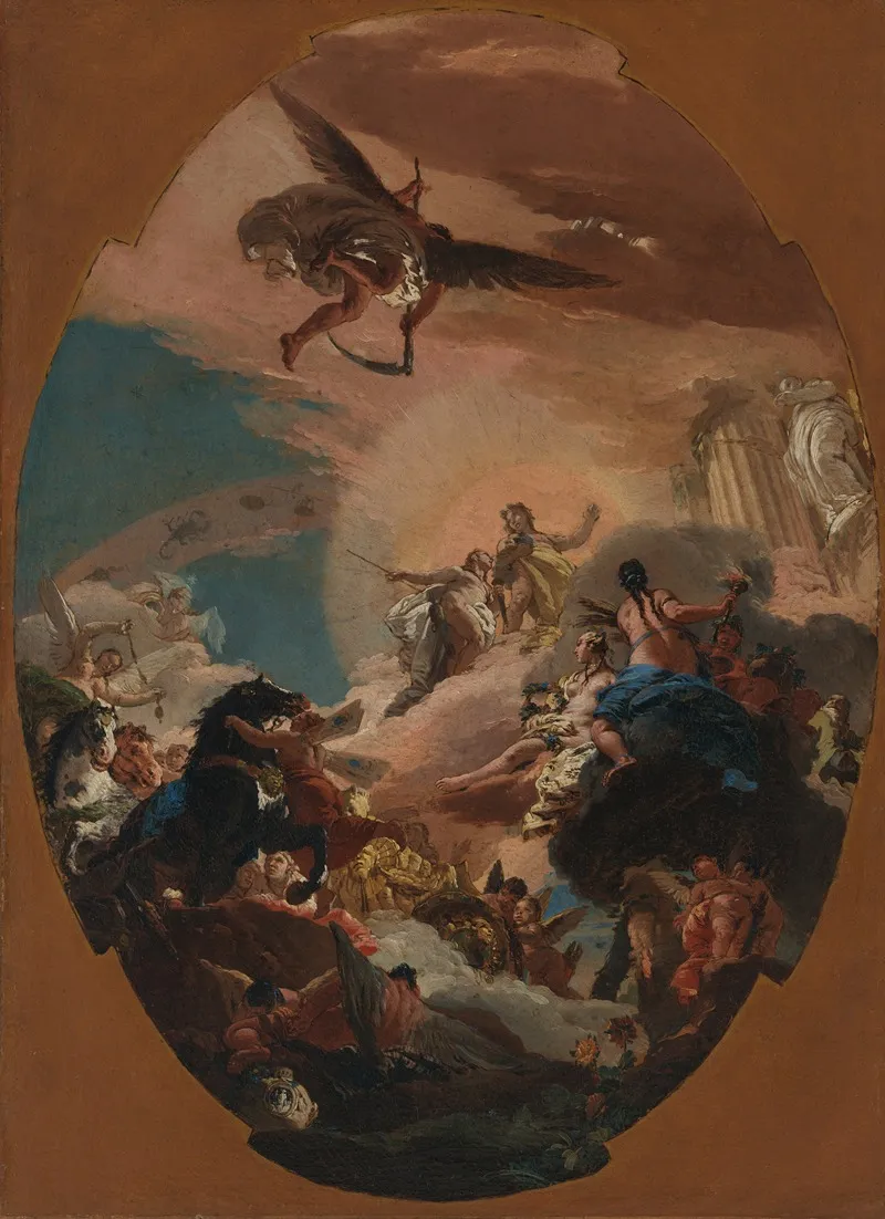 Apollo And Phaethon Wall Art by Giovanni Battista Tiepolo - High-Resolution Digital Print