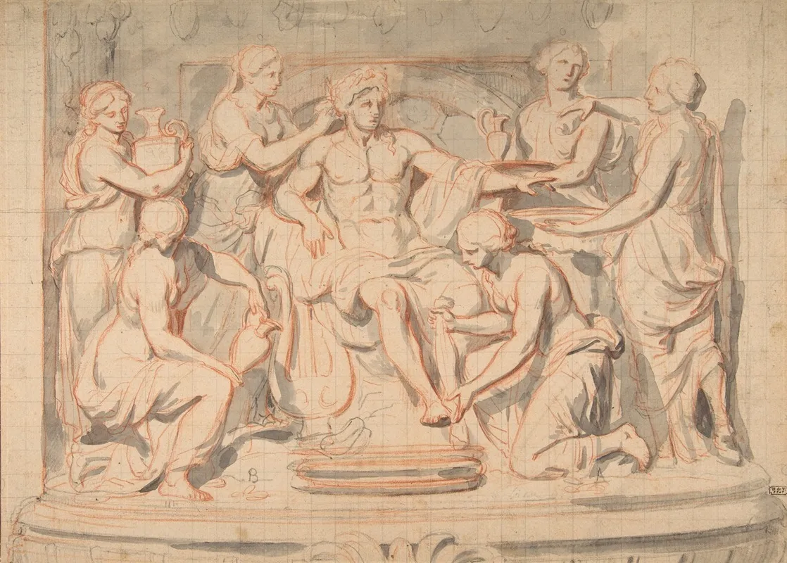 Apollo Bathing Attended By The Nymphs Of Thetis