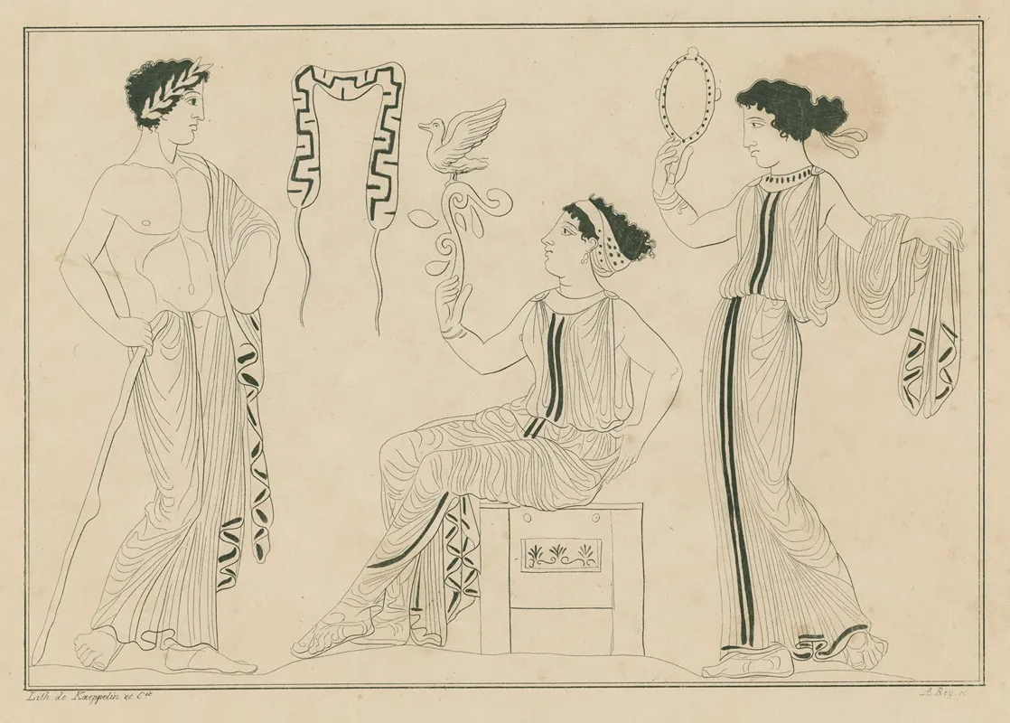 Apollo Hera And The Cuckoo And Aphrodite Wall Art by A. Rey - High-Resolution Digital Print