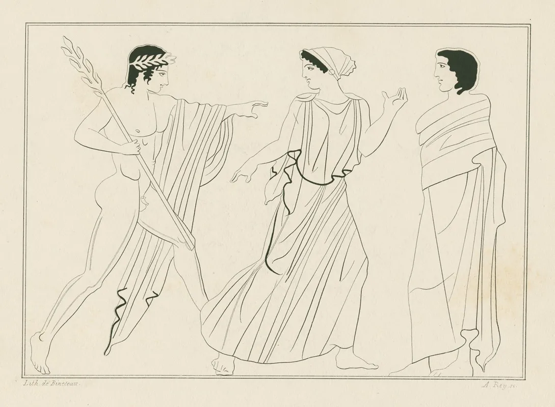 Apollo Pursuing Daphne 3 Wall Art by A. Rey - High-Resolution Digital Print