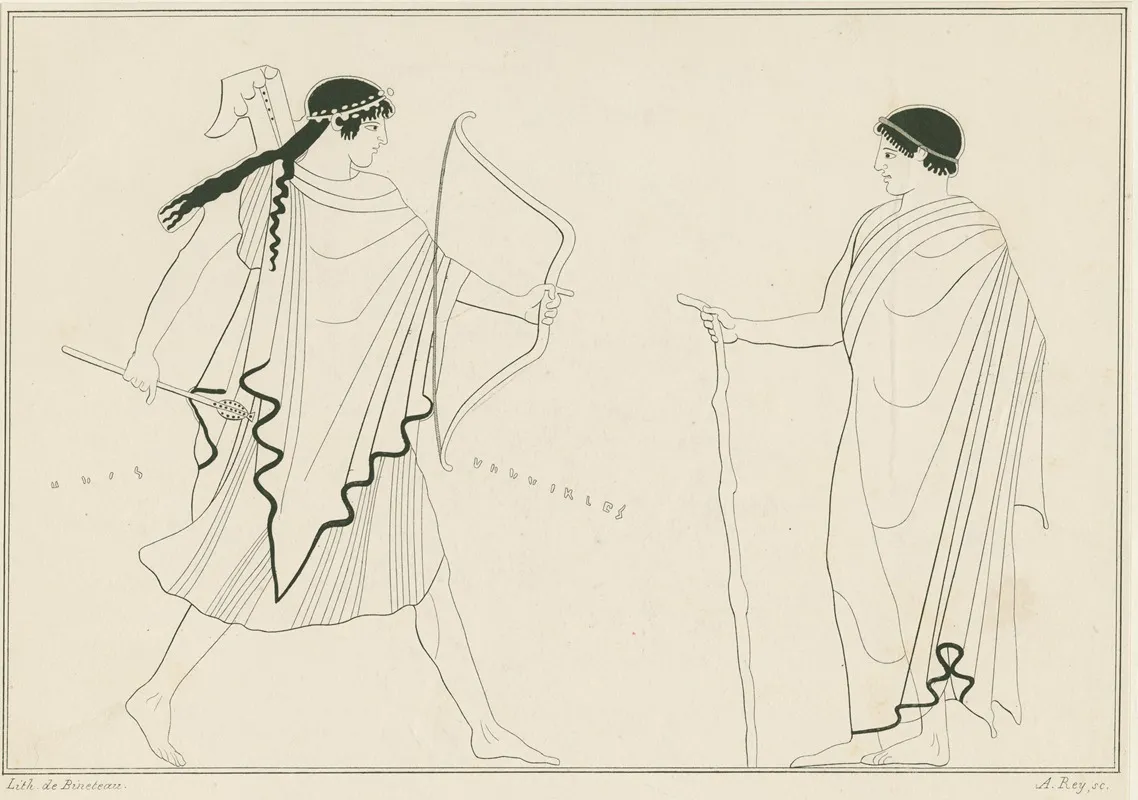 Apollo With Bow And Arrow Wall Art by A. Rey - High-Resolution Digital Print