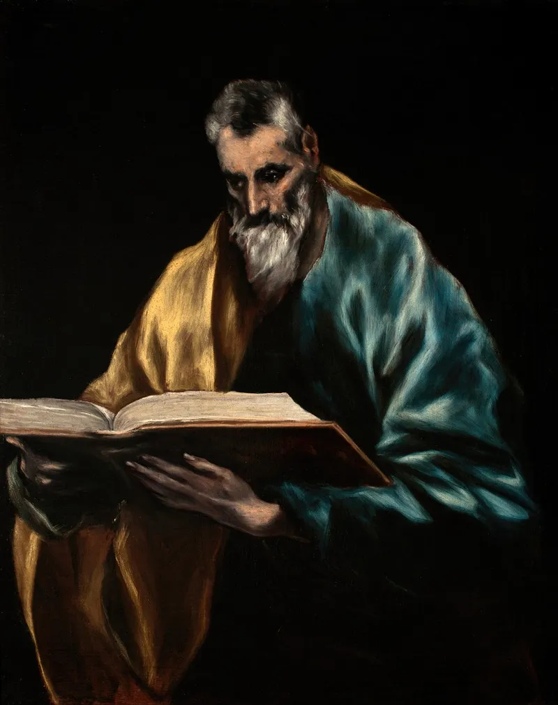 Apostle Saint Simon Wall Art by El Greco (Domenikos Theotokopoulos) - High-Resolution Digital Print