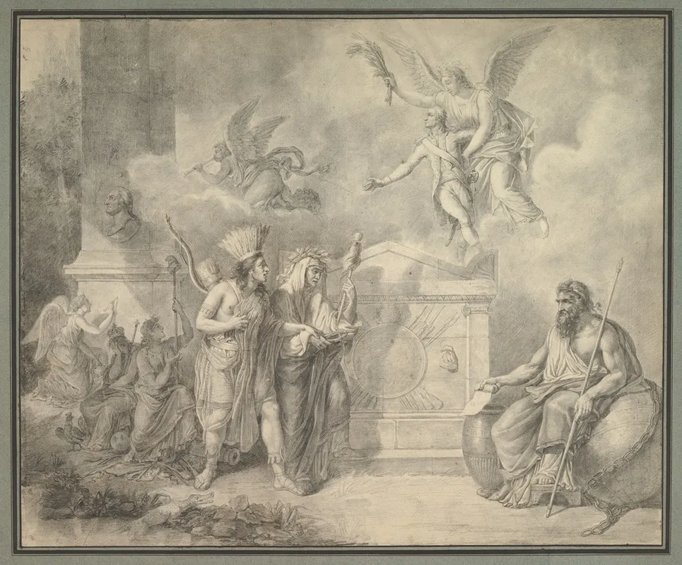 Apotheosis Of George Washington Wall Art by Etienne Pallière - High-Resolution Digital Print