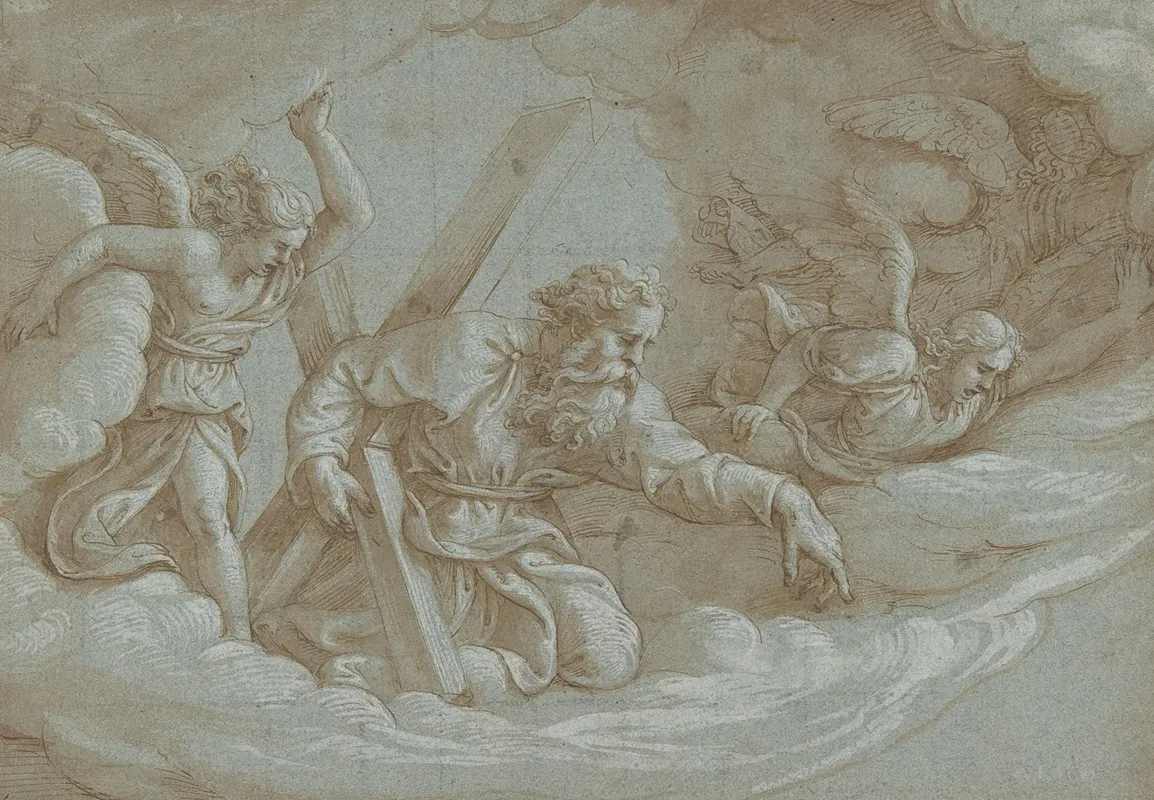 Apparition Of Saint Andrew In Glory