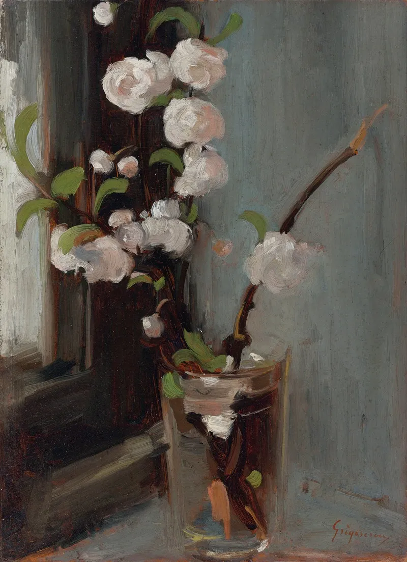 Apple Blossom Wall Art by Nicolae Grigorescu - High-Resolution Digital Print