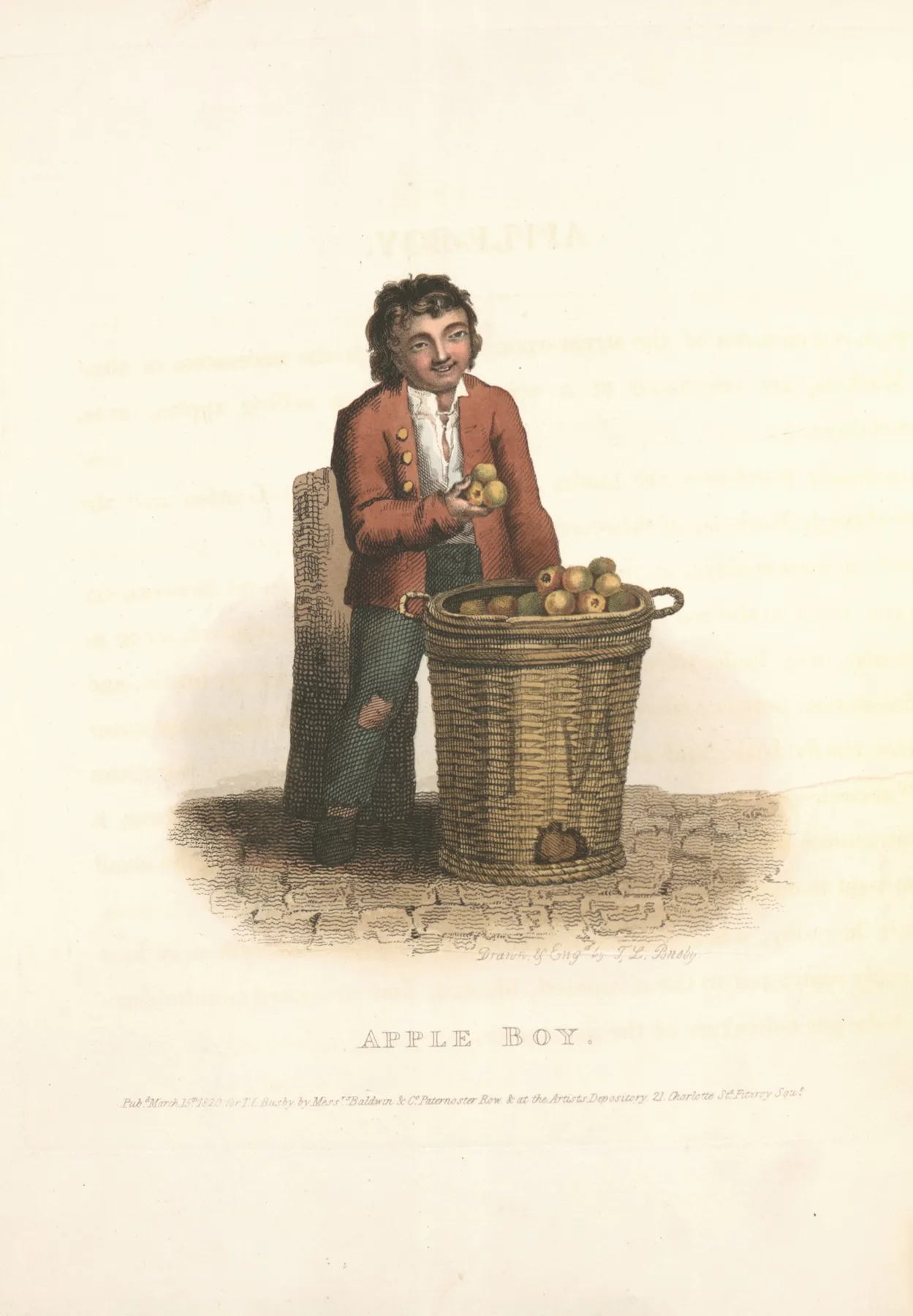 Apple Boy Wall Art by Thomas Lord Busby - High-Resolution Digital Print