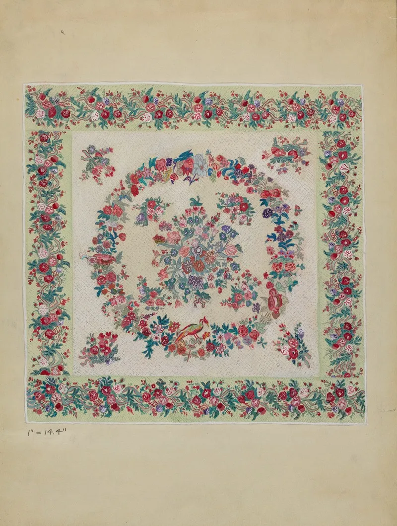 Applique Quilt 9 Wall Art by Hollmana - High-Resolution Digital Print