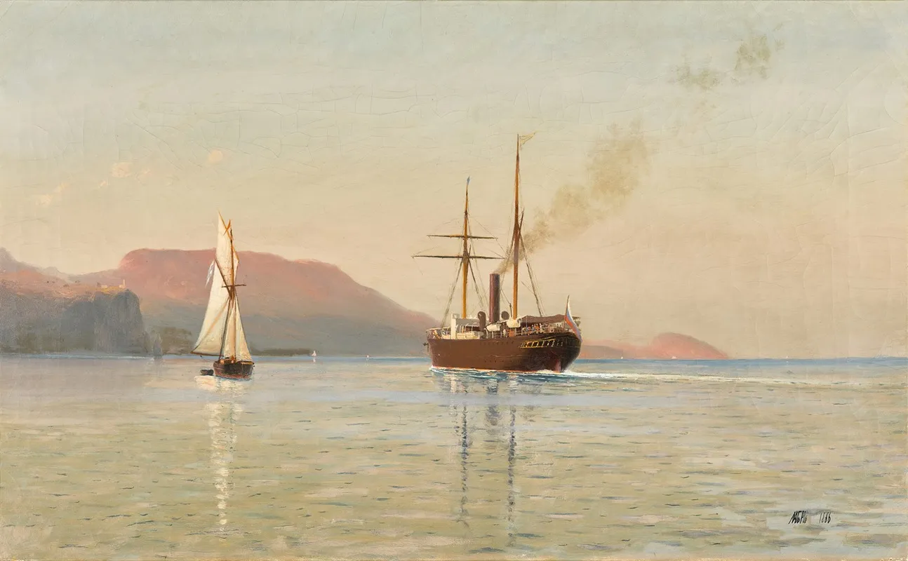 Approaching The Southern Crimean Coast Wall Art by Lev Felixovich Lagorio - High-Resolution Digital Print