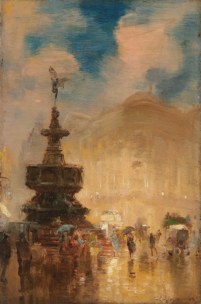 April Weather Piccadilly Circus