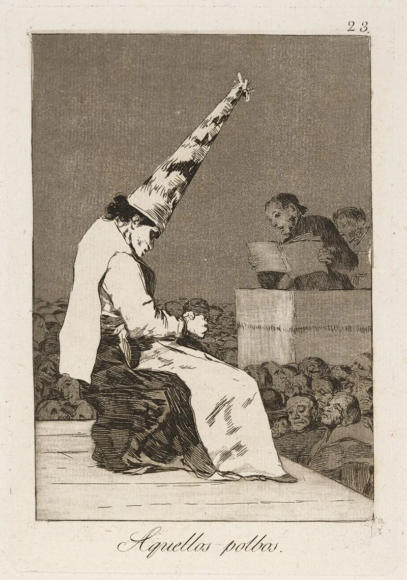 Aquellos Polbos Those Specks Of Dust Wall Art by Francisco de Goya - High-Resolution Digital Print